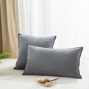 <span class=keywords><strong>Coussin</strong></span> de soutien lombaire en <span class=keywords><strong>latex</strong></span> gris personnalisé, <span class=keywords><strong>coussin</strong></span> de dossier minimaliste rectangulaire pour le bureau, la voiture et les voyages - Product Image 6
