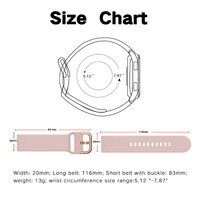Bracelet intelligent RYB 22 mm 20 mm en silicone pour Samsung Galaxy Watch 4 5 Pro Active 2, bracelet en caoutchouc pour Huawei Watch GT2 Pro
