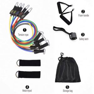 Juego de 11 Bandas de Resistencia de Látex para Ejercicio, 11 Piezas de Bandas de Resistencia para Fitness - Product Image 6