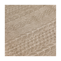 OEM personnalisé 100% polyester polaire Sherpa tissu gaufré corail flanelle Plaid pour bébé couvertures d'ameublement textiles de maison sacs