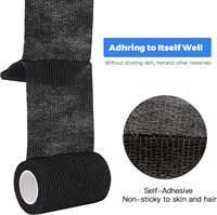 Bande de maintien élastique auto-adhésive en polyester de 7,5 cm pour le football, les chaussettes de protection, le sport, les poignets, les genoux, les chevilles et les jambes de cheval