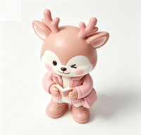 Figurine d'art de cerf personnalisée en PVC et ABS, statue de dessin animé, fabrication OEM en Chine, figurine personnalisée pour la vente en gros de produits de marque