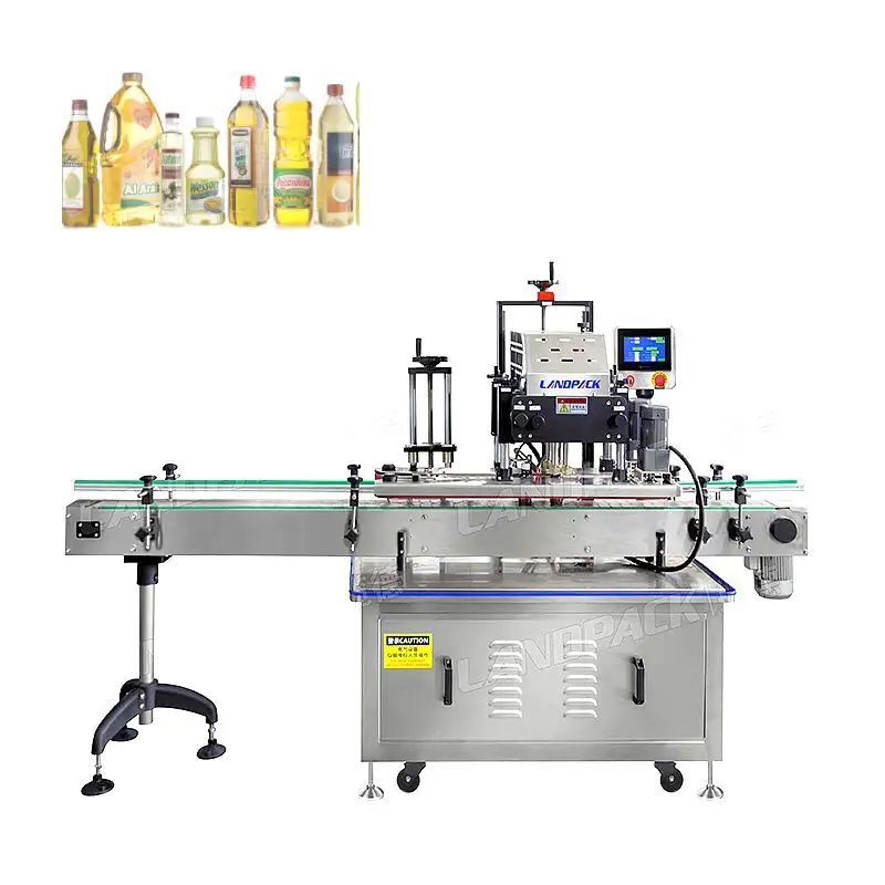 Automatic capper drop bottle essential oil eye plastic small round bottle screw capping machine