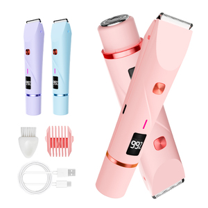 6500RPM High Torque Motor Body Hair Trimmer Floating Rotary Blade Multi-functional Hair Remover LED Power Display Mini <b>Epilator</b> - Product Image 1