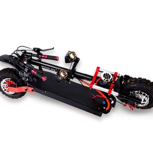 Trottinette pliable à deux roues pour l'exportation, 11 pouces, 1200W, double moteur, capacité 200kg, batterie lithium, autonomie 35km, conception à double moteur - Product Image 3