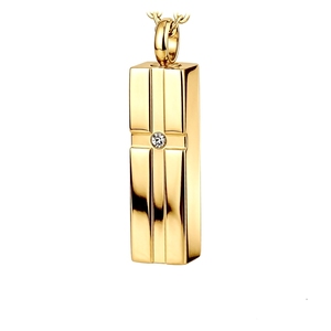 Liontin Kremasi Batu Kristal Baja Anti Karat Vintage Bentuk Kubus Persegi Panjang, Wadah Abu Hewan Peliharaan/Manusia, Kalung Salib, Kenang-kenangan Peringatan - Product Image 6
