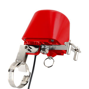 Tuya 스마트 가스/워터 밸브 레드 컬러 흡입 제어 SCV 쿼터 턴 밸브 흐름 제어 원격 액세스 및 누출 감지 기능 - Product Image 6