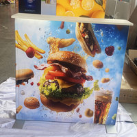 Modulaire 10x10 ft Portable Seg LED Publicité Boîte à Lumière Rétro-Éclairé Salon Stand Affichage pour Expositions Foires