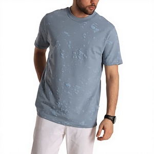 เสื้อยืดแขนสั้นผู้ชายทรงโอเวอร์ไซส์ ผ้าถัก 100% คอตตอน ลวดลายโลโก้ด้านหน้า รุ่นใหม่ล่าสุด แห้งเร็ว เป็นมิตรต่อสิ่งแวดล้อม - Product Image 1