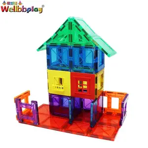 BH-Top Verkauf Garantierte Qualität Kunststoff Spielzeug Magnetische Gebäude Block Fliesen Spielzeug Sets 100pcs