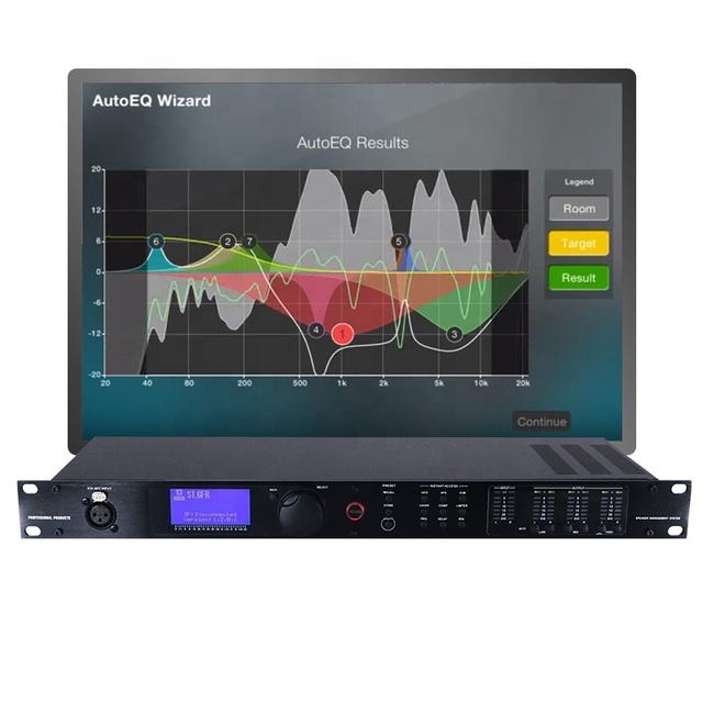 Ktv Music 2-In 6-Out Audio Karaoke Professional Digital Dsp Audio Processor