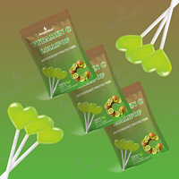 Sucettes OEM à la vitamine C végétalienne pour améliorer la santé immunitaire Complément alimentaire Sucettes à la vitamine C aux kiwis pour adultes et enfants