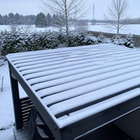 Panneau de toiture isolé en alliage d'aluminium à emboîtement, isolation thermique pour maison conteneur, largeur 1000 mm