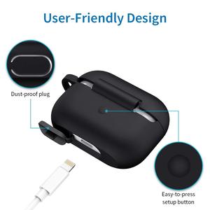 Étui à écouteurs En Silicone Pour Apple Airpods Pro <span class=keywords><strong>Casque</strong></span> Écouteurs Crochet Boîte De Recharge - Product Image 4