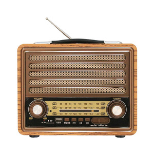 R-2077BT Retro Chất Lượng Tốt Nhiều Ban Nhạc Bất Bằng Gỗ Sạc Đài Phát Thanh Với Liên Kết Không Dây, Usb Mp3 Player Năng Lượng Mặt Trời Và Đèn Khe Cắm - Product Image 3