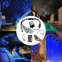 Projecteur De Voiture Toit Intérieur Plafond Ambiant Coloré Avec Mini LED Fibre Optique Veilleuse