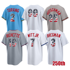 เสื้อเบสบอลฉลองครบรอบปี 1776-2026 แบบเย็บติดชื่อ Aaron Judge, Alex Bregman, Bo Bichette, <span class=keywords><strong>Edwin</strong></span> Diaz, Adley Rutschman, Bo Bichette ไซส์ S-5XL - Product Image 1