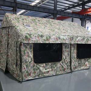 เต็นท์โดมสีเขียวแบบแกลมปิ้งเต็นท์อบอุ่นสำหรับฤดูหนาวหรูหราหนึ่ง-สองห้อง - Product Image 5