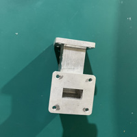 Guide d'ondes micro-ondes Hangxun Te BJ120 à ondes courbées, à courbure ARC, à courbures multiples, en Cuivre/Aluminium, faible VSWR 1.06, à bride RF