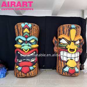 เสาโทเท็มอินเดียเป่าลมพิมพ์ลายสีตามสั่ง ขนาดและสีที่กำหนดเอง เสาตกแต่งเป่าลม - Product Image 2