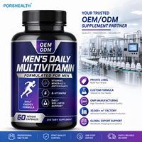 Complément multivitaminé quotidien pour hommes en marque privée pour l'énergie, le bien-être quotidien et le soutien antioxydant |   Formule personnalisée OEM ODM
