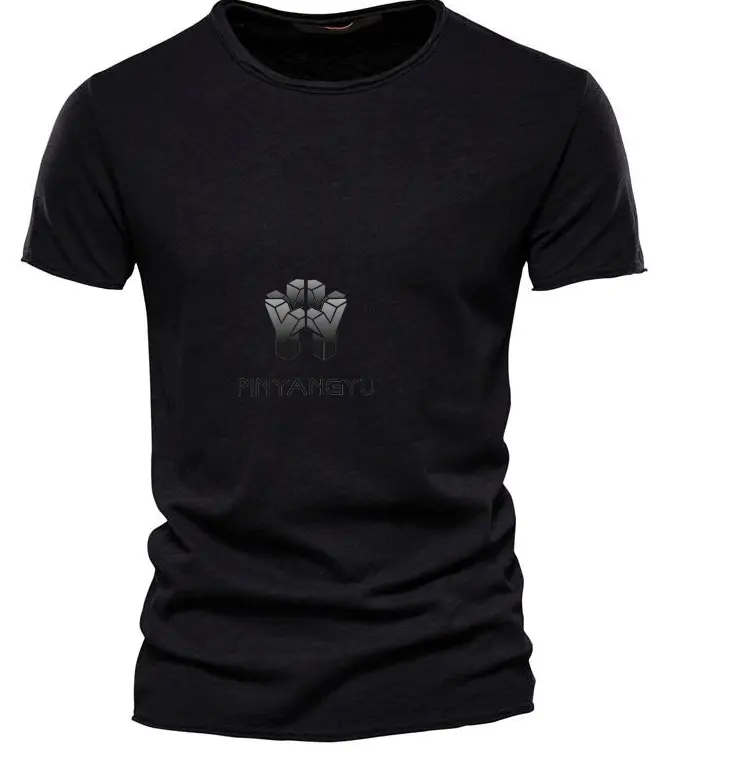 Yeni unisex erkekler T-shirt v yaka moda tasarım Slim Fit topraklar T-shirt erkek erkekler için Tees kısa kollu T Shirt Tops