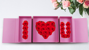 Confezione Floreale Romantica per la Festa della Mamma, San Valentino, Matrimonio, con Scritta 'Ti Amo', Laminazione Lucida, Rivestimento UV, Goffratura, Riciclabile, Lussuosa - Product Image 6