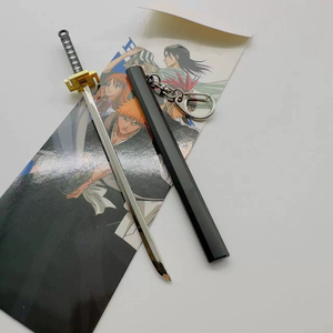 Nuevos Estilos Creativos, Llavero de Anime Kurosaki Ichigo de 16 cm, Colgante Metálico, Mini Espada de Anime de Metal para Mochila - Product Image 4