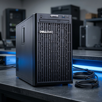 Serveur Tour Dell PowerEdge T150, Conception Compacte, RAM ECC, Processeur E-2300 2,4 GHz, Idéal pour l'Infrastructure des Bureaux Délocaux
