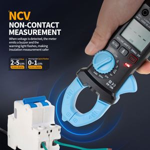 <span class=keywords><strong>Multimètre</strong></span> numérique à pince FNIRSI MC-40, tension AC/DC 600V 600A, test diode, NCV, Ohm, capacité, 6000 points de mesure, True RMS, auto-ranging - Product Image 5