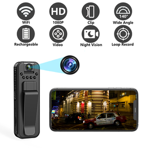 Cámara Corporal Portátil Full HD 1080P con Conectividad WiFi, Almacenamiento MicroSD, <span class=keywords><strong>Zoom</strong></span> Óptico 10x-20x y Gran Angular de 140° para Protección Diaria - Product Image 6