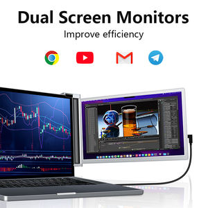 Manufacturer OEM/ODM S14 14-Inch Dual Screen Laptop with IPS Panel FHD Double Screen Laptop <strong>Extender</strong> for Win and IOS <strong>Systems</strong> - Product Image 5