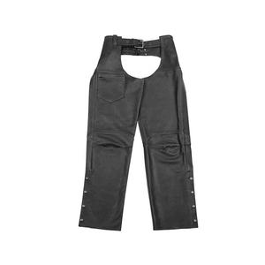 Chaparreras de Cuero para Motociclistas, Estilo Moderno, Transpirables, de Cuero Vacuno, con Cinturón - Product Image 1