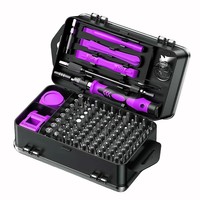 Juego de Destornilladores Multifuncionales Manuales 115 en 1 con Estuche Rígido para Reparación de Teléfonos Móviles, Desmontaje Manual OEM