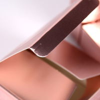 Boîte d'emballage personnalisée pliable haut de gamme pour crème visage, doublée d'éponge, avec logo estampé or, impression UV, en carton recyclable