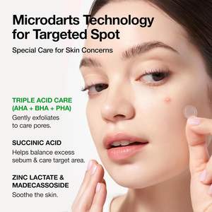 Anua Triple Acid Spot Care Microdart Patch 12 Unidades AHA BHA PHA Hidrocoloide Tratamiento Facial para el Acné - Product Image 3