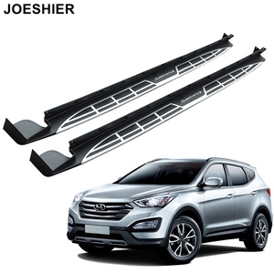 Accessoires 4x4 JOESHIER, protection tout-terrain, marchepieds latéraux en alliage d'aluminium pour Hyundai Santa Fe 2013-2018 - Product Image 1