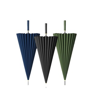 Paraguas automático de doble propósito grande para dos personas, 24 huesos, resistente al viento, a prueba de lluvia, mango largo duradero para hombres, regalos de negocios - Product Image 5