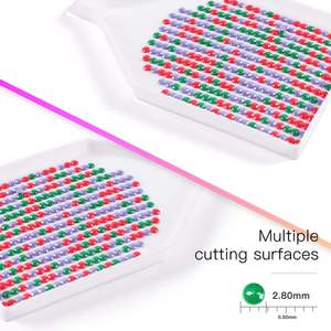 R-01 <span class=keywords><strong>DMC</strong></span> 447 couleurs 2.8mm rond acrylique mosaïque <span class=keywords><strong>broderie</strong></span> perles <span class=keywords><strong>diamant</strong></span> Art peinture ronde perceuse - Product Image 3