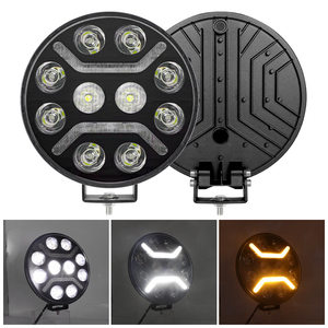 Luces LED AURON de 9 Pulgadas para Camiones, Alta Luminosidad, 10000 Lúmenes, DRL, Faros Antiniebla para Camión, Tractor, Excavadora, Techo de Automóvil - Product Image 2