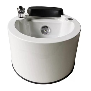 Bac à shampoing en acrylique pour salons de beauté, salons de coiffure professionnels, salons de manucure et salons de massage ; bassin de bain de pieds de qualité export. - Product Image 6