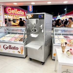 Máquina de helado duro de 72L/H con enfriamiento por aire, tipo batch, para gelato, Ocean Power, para negocios, precio de fábrica, Maquina De Helado Duro - Product Image 1