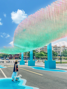 Installations de plafond personnalisées pour parcs d'attractions, décorations artistiques pour <span class=keywords><strong>activités</strong></span> de plein air et célébrations festives, installations suspendues ciel-mer - Product Image 4