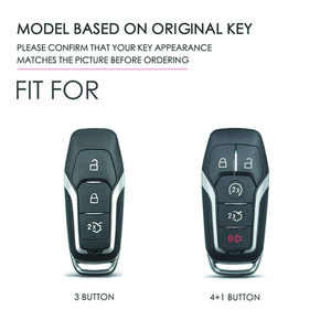 Da Key Fob bảo vệ trường hợp phù hợp cho FORD F150 SVT Raptor thông minh từ xa (3 nút và <span class=keywords><strong>4</strong></span> + 1 nút) - Product Image 3