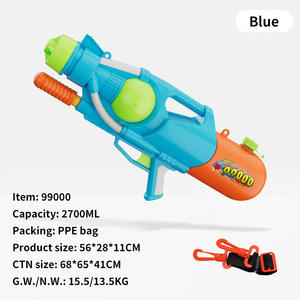 Bomba de mano de plástico de gran capacidad, pistola de agua, playa de verano, tamaño grande, juego de pistola de agua de alta presión de mano para niños/adultos - Product Image 2