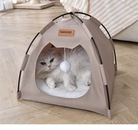 Tente-niche pour animaux de compagnie, quatre saisons, universelle, fermée, détachable, portable, pliable, imperméable, respirante, pare-soleil, pour chat et chien