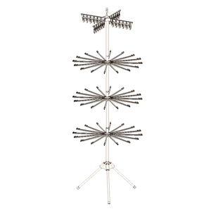 Janko Support <span class=keywords><strong>de</strong></span> sèche-linge à plusieurs niveaux Trépied pliable en acier inoxydable Support <span class=keywords><strong>de</strong></span> cintres à linge <span class=keywords><strong>de</strong></span> type parapluie pliable - Product Image 2