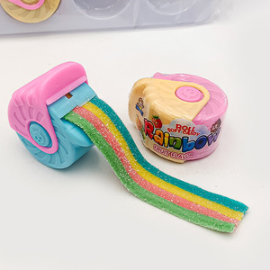 Cintas de Gomitas Agridulces OEM, Dulces Masticables con Sabor a Frutas Clásicas, Dulces en Forma de Cinta con Sabor a Arcoíris - Product Image 4