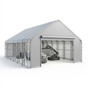 Struttura in acciaio zincato B1 per capannone portatile in tessuto, container per deposito, officina mineraria, ricovero e stoccaggio fertilizzanti - Product Image 1