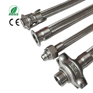 Tuyau <span class=keywords><strong>flexible</strong></span> en acier inoxydable avec tube ondulé télescopique et <span class=keywords><strong>gaine</strong></span> extérieure en silicone ignifuge pour livraison express - Product Image 4